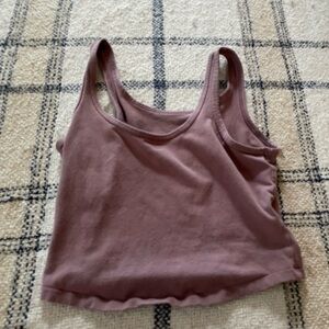 SO Red Sleeveless Fitted Crop Tank Top